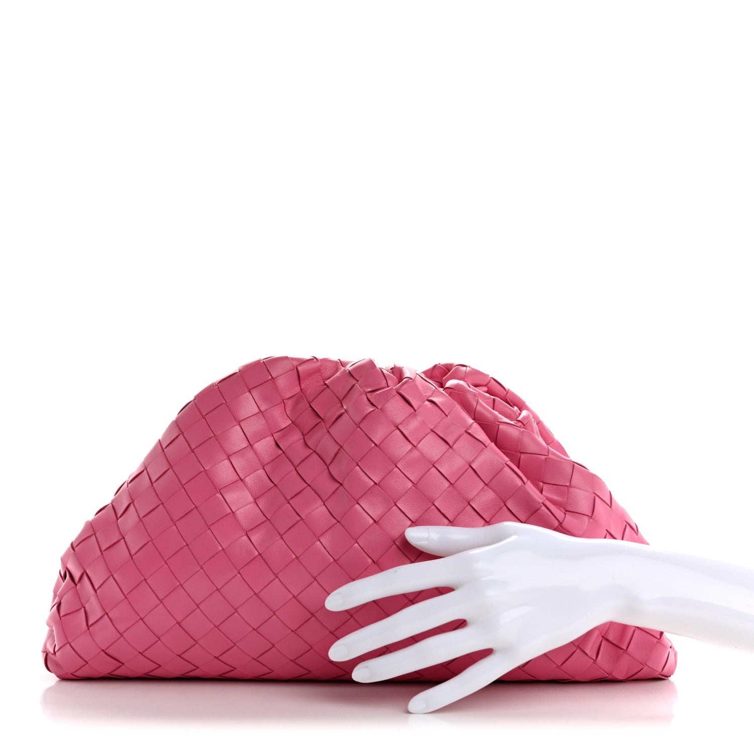 Bottega Veneta Nappa Maxi Intrecciato The Pouch Oversized Pink 2 of 11