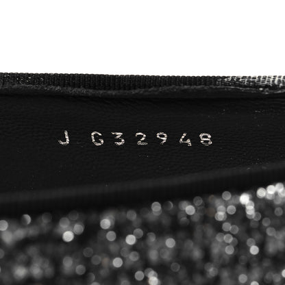 Chanel Fantasy Fabric Grosgrain CC Mocassin Loafers 36.5 Silver Black 6 of 11