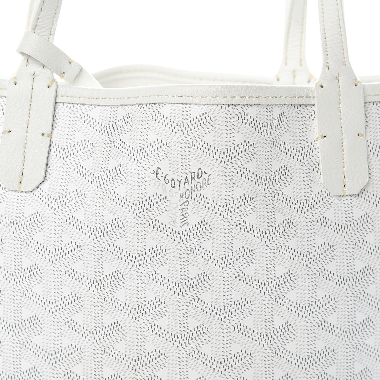 Goyardine Reversible Mini Anjou White
