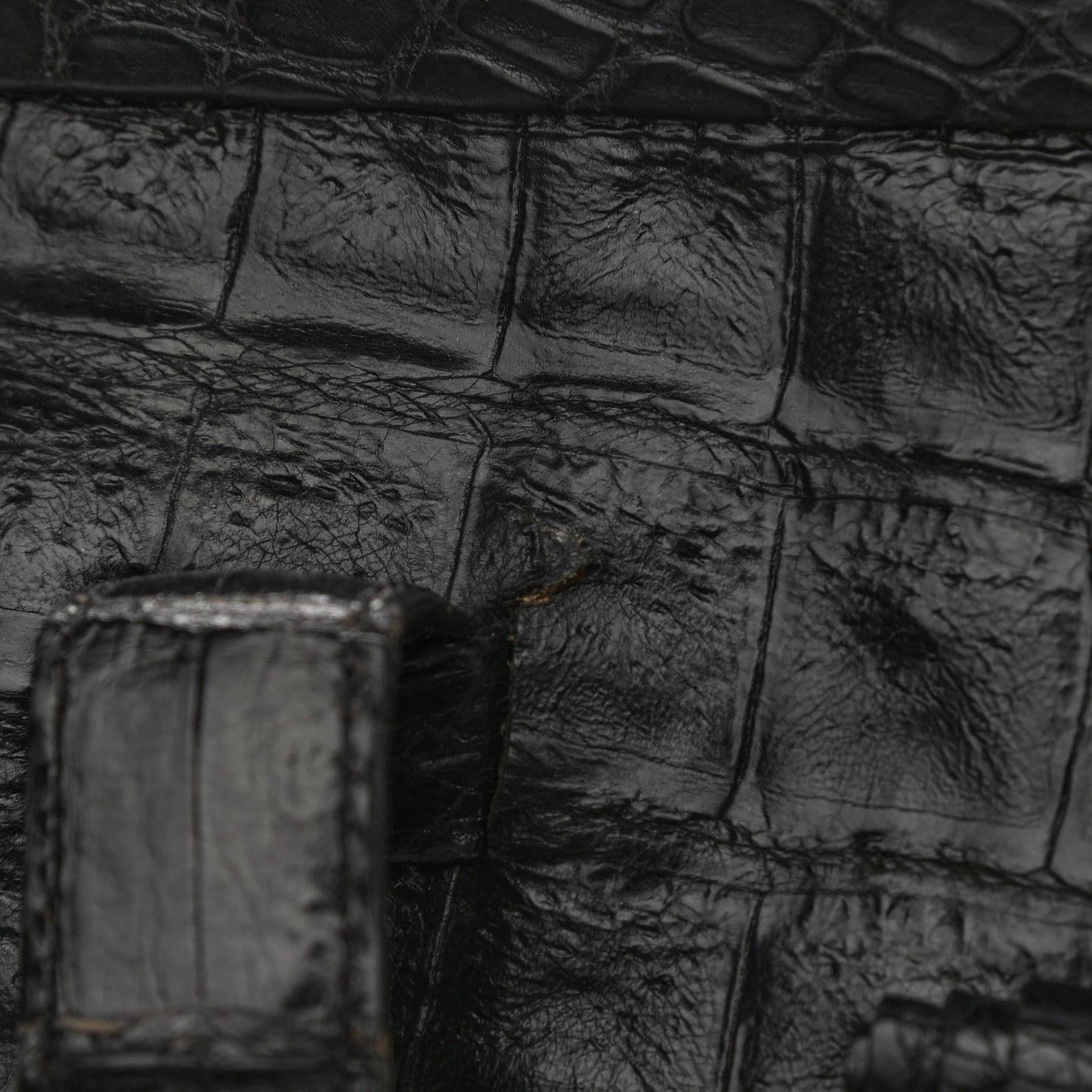 Crocodile Tote Black