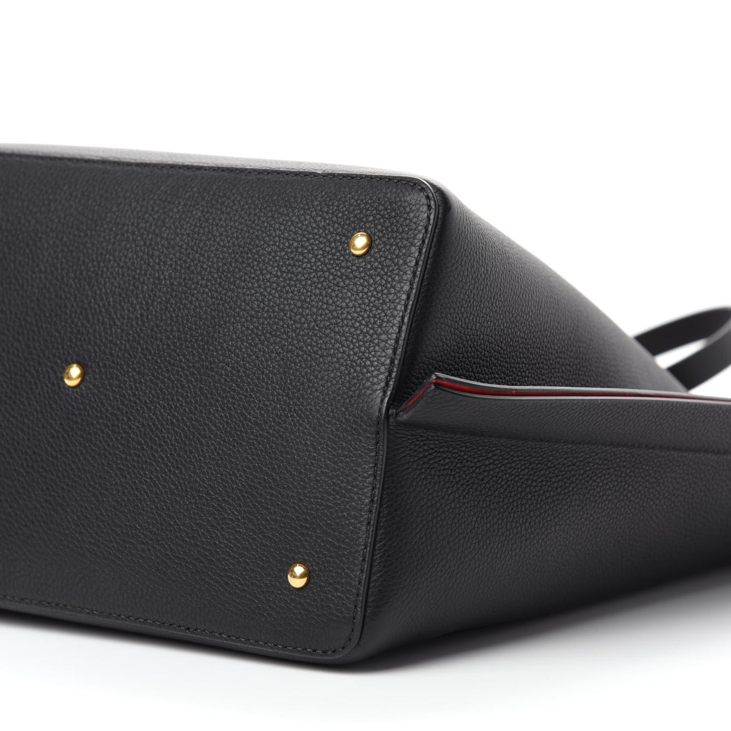 Grainy Calfskin Escape Hobo Bag Black