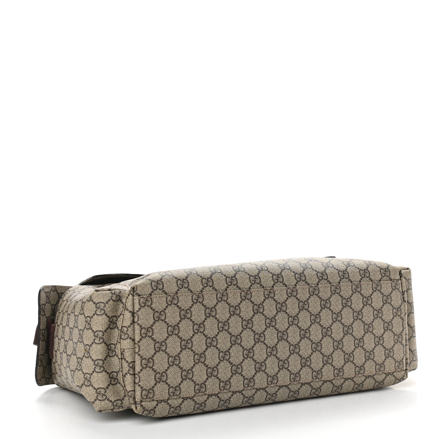 GG Plus Monogram Messenger Diaper Bag Dark Brown