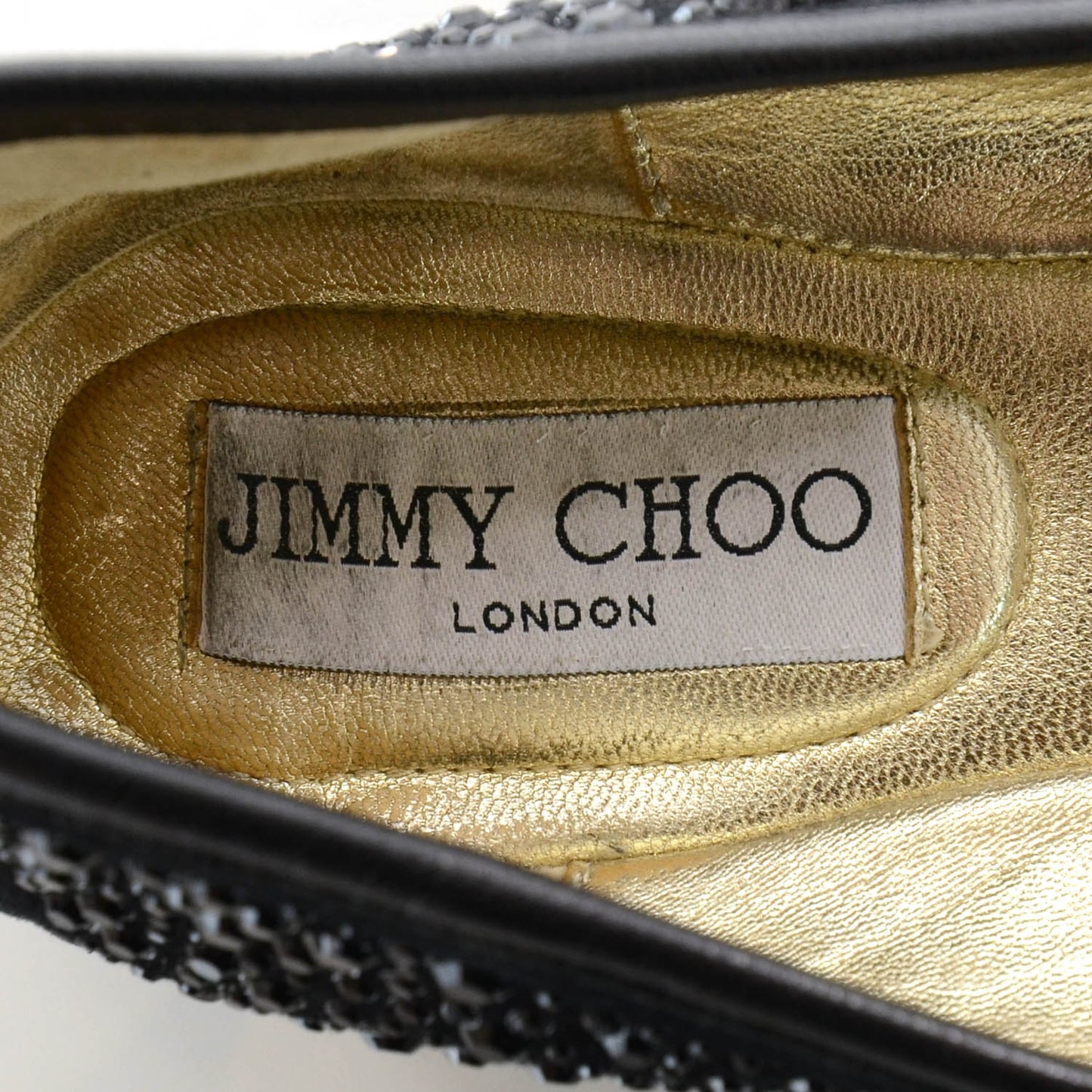 Jeweled Suede Weber Ballet Flats 37 Black