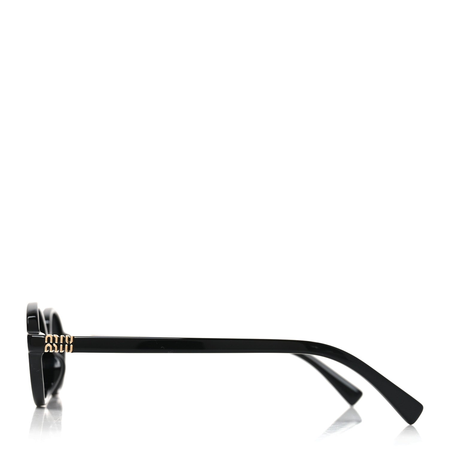 Miu Miu Acetate Oval Regard Sunglasses SMU04Z Slate Gray 3 of 7