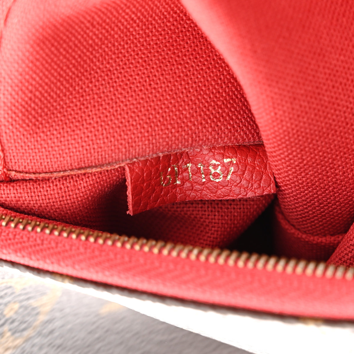 Monogram Pallas Clutch Cherry