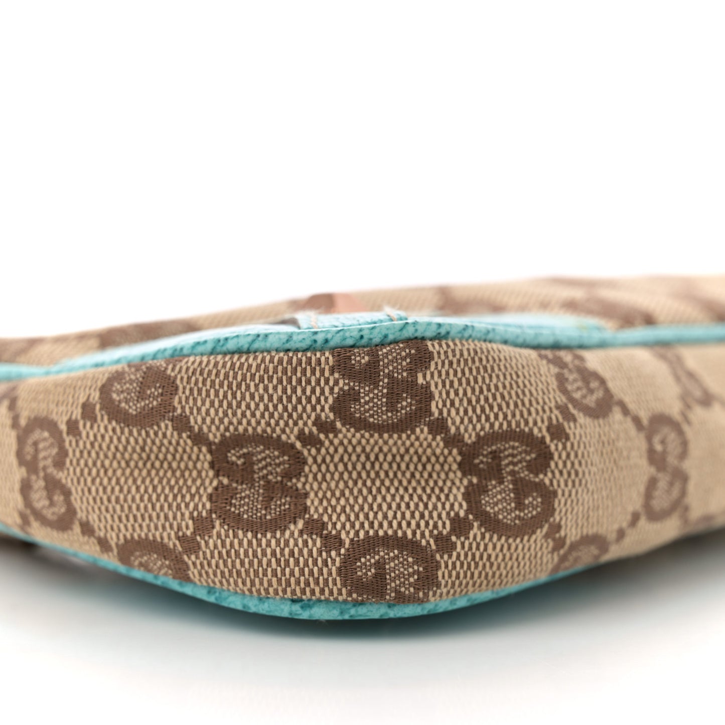 Monogram Horsebit Nail Chain Pochette Turquoise