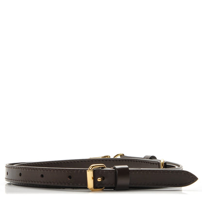 Louis Vuitton Calfskin 16mm Adjustable Shoulder Strap Brown 1 of 5