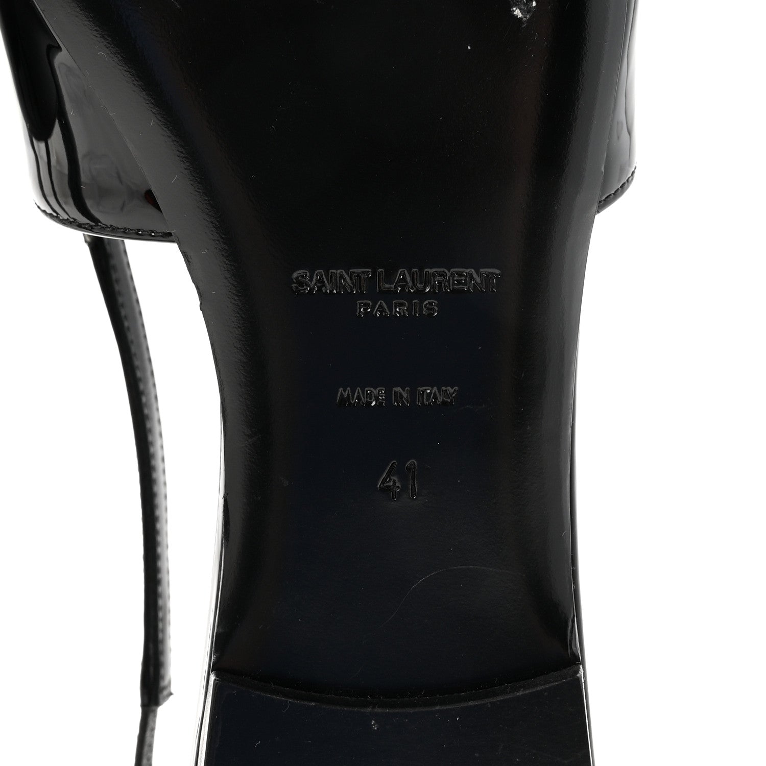 Saint Laurent Vernice Grupy Silvana 05 Slingback Flats 41 Black 7 of 10