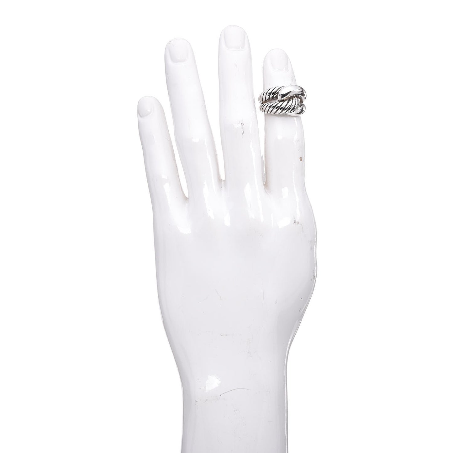Sterling Silver Single Loop Labyrinth Ring 58 8.5