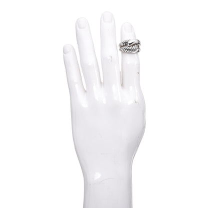 David Yurman Sterling Silver Single Loop Labyrinth Ring 58 8.5 2 of 10