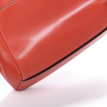 Fendi Shiny Nappa Micro Peekaboo Iconic Satchel Rosso Pimento 12 of 13