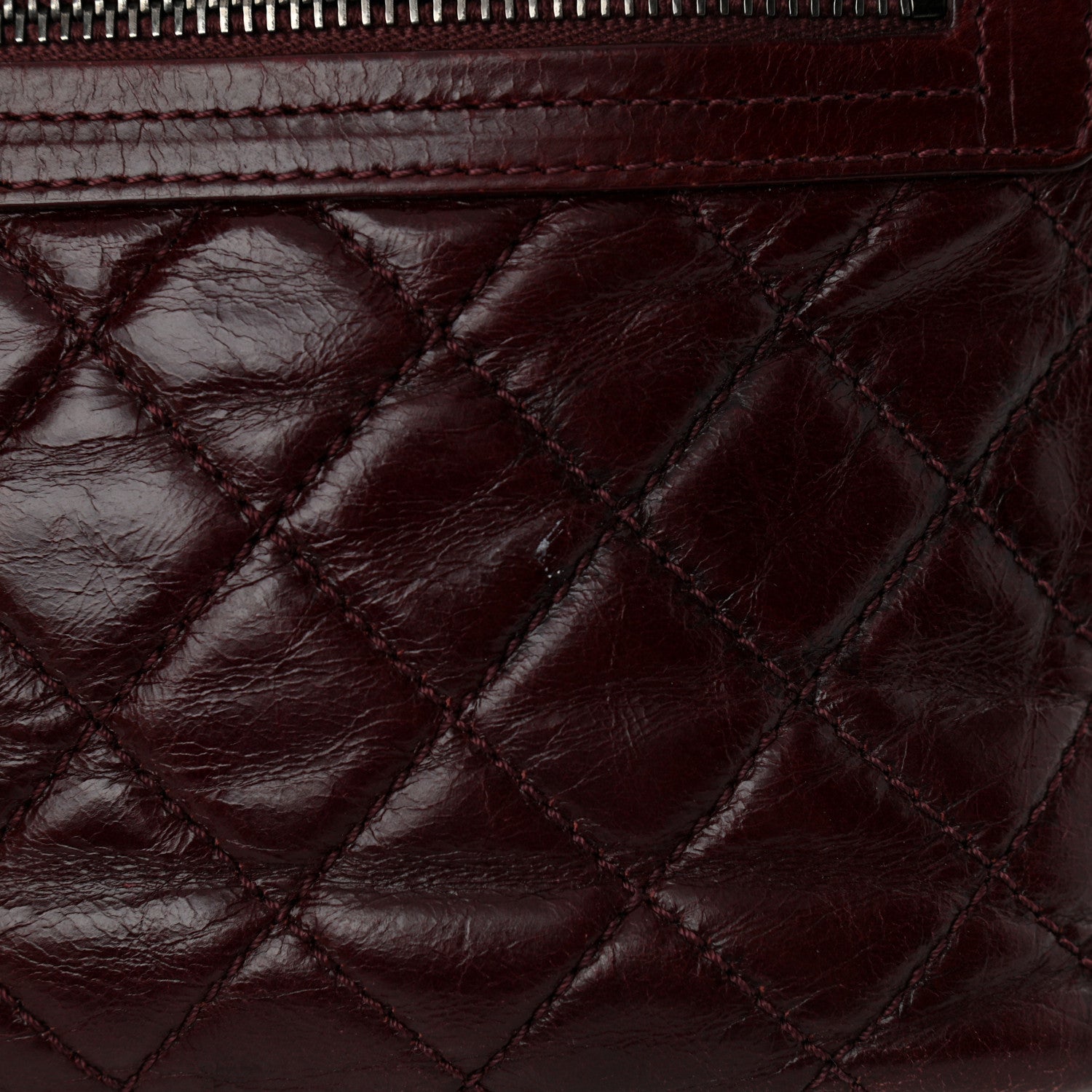 Chanel Glazed Calfskin Quilted Small Salzburg Backpack Burgundy 13 of 15