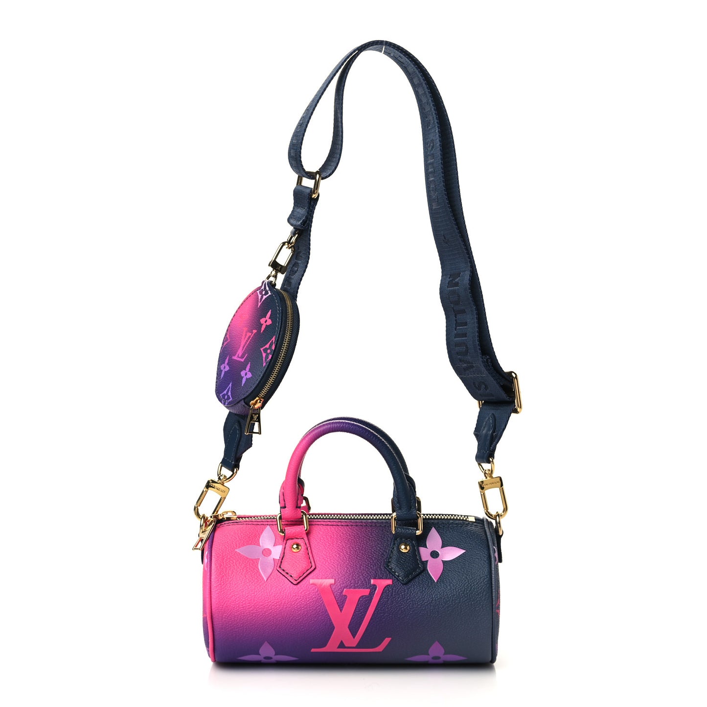 Monogram Giant Spring In The City Papillon BB Midnight Fuchsia
