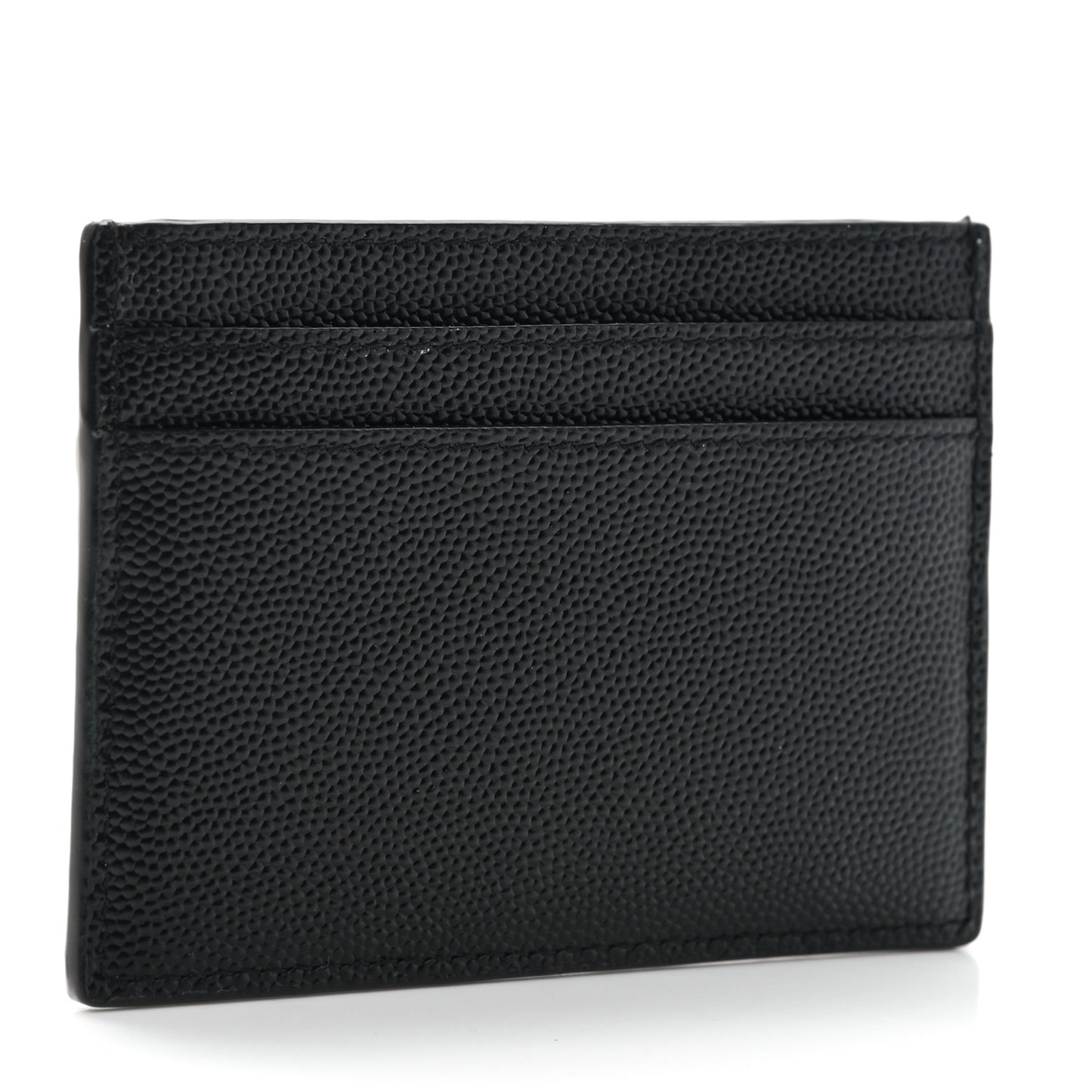 Grain De Poudre Monogram Credit Card Case Black
