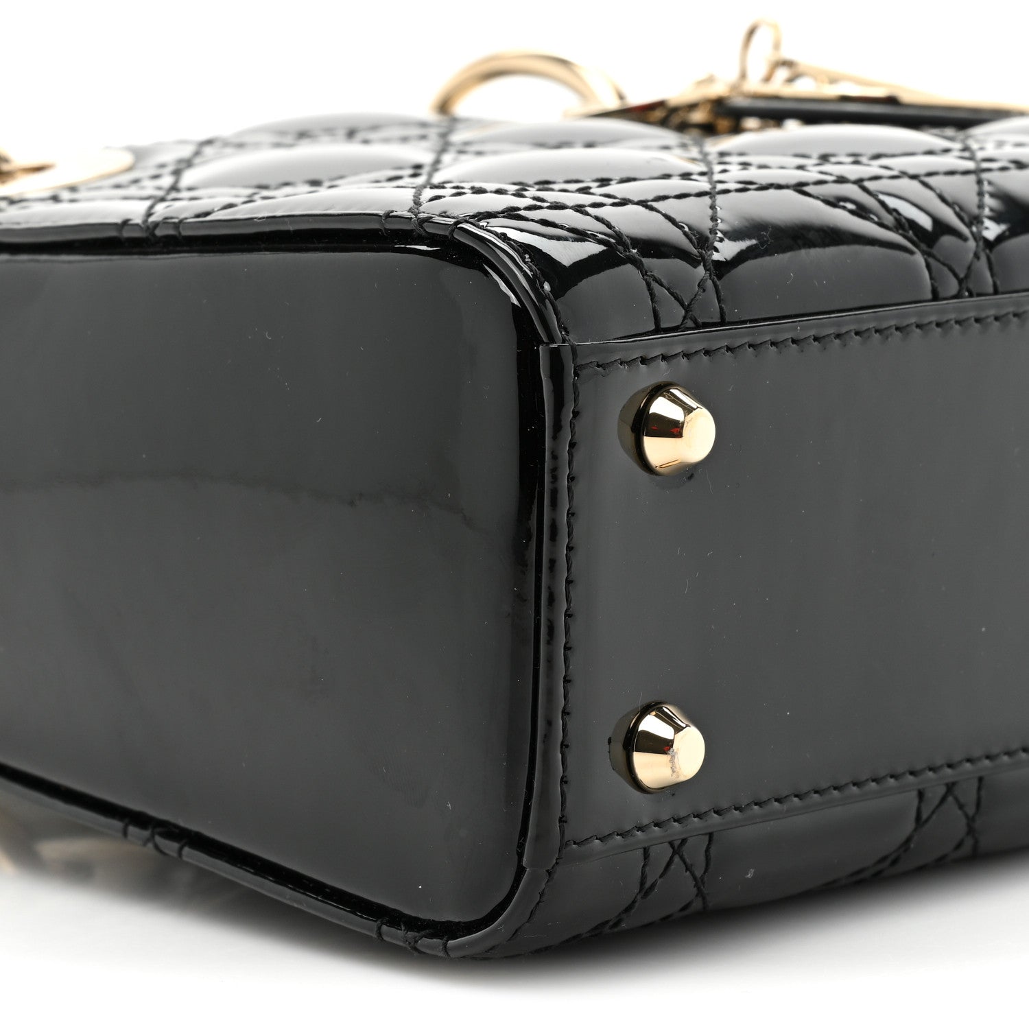 Christian Dior Patent Cannage Mini Lady Dior Black 9 of 9