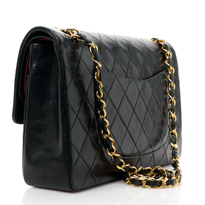 Chanel Lambskin Quilted Medium Double Flap Black 3 of 15