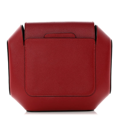 Hermes Epsom Octogone Clutch Rouge Grenat 1 of 9