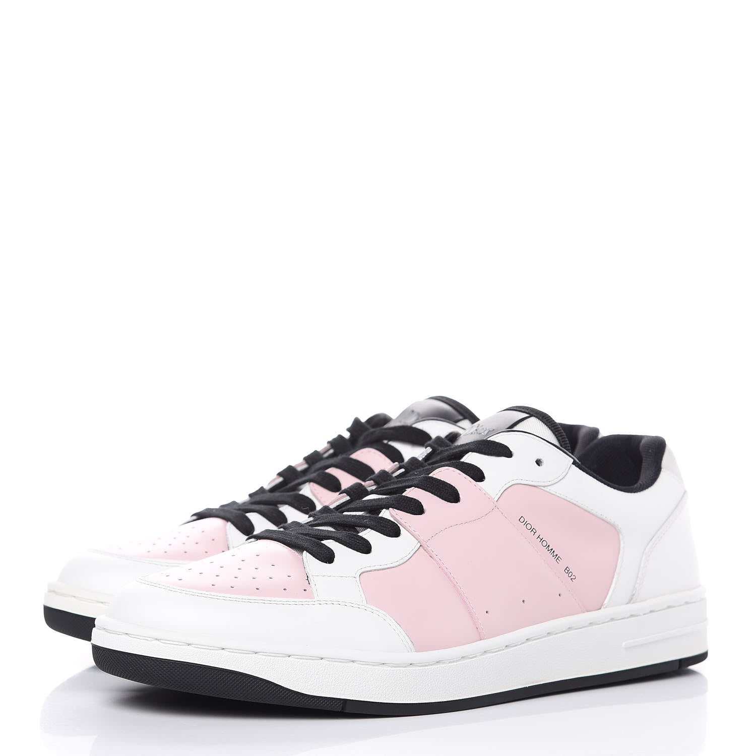Christian Dior Homme Calfskin Mens BO2 Sneakers 43 White Pale Pink 3 of 9