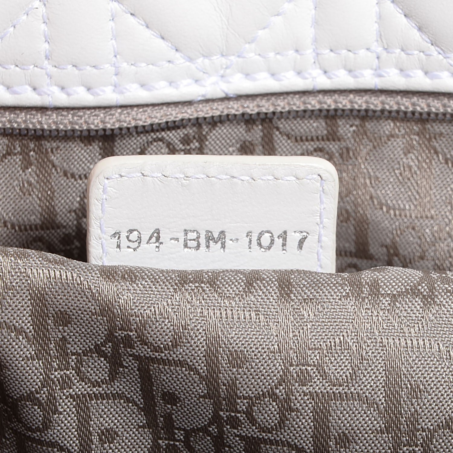 Christian Dior Lambskin Cannage Large Soft Lady Dior Shopping Tote White 7 of 8