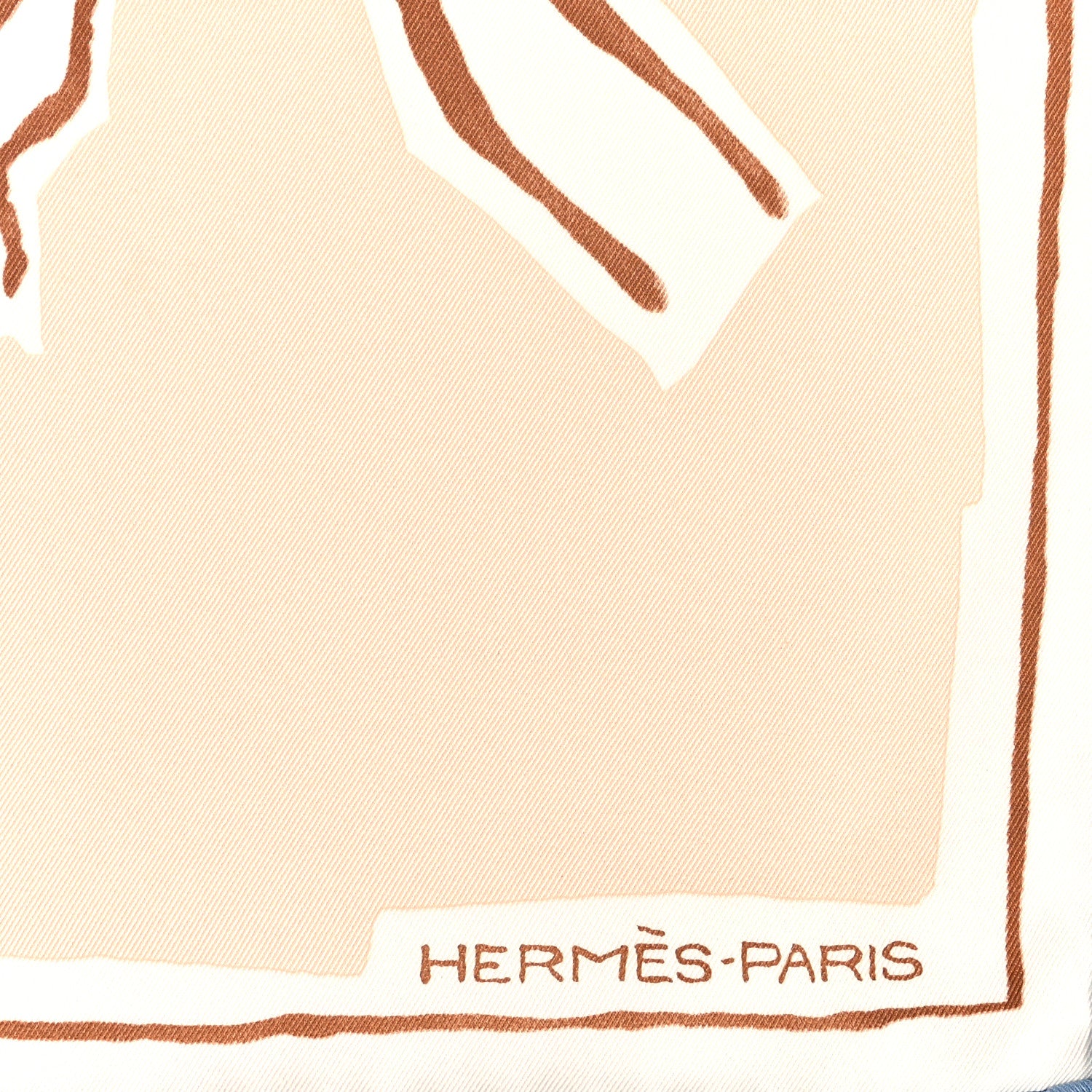 Hermes Silk Muslin Choreographie Equestre Scarf 70 Rose Nacre White 2 of 4