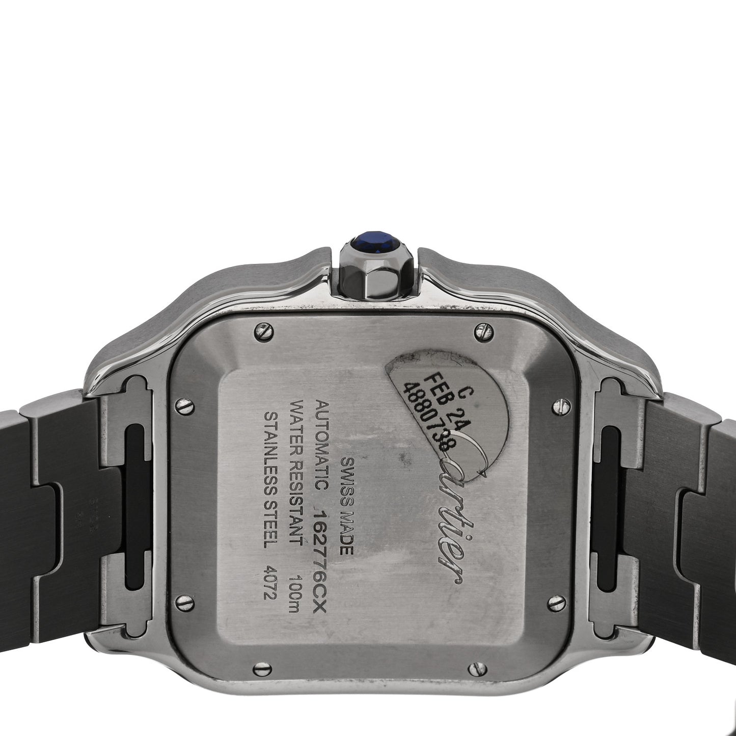 Stainless Steel 39.8mm Santos De Cartier Automatic Watch