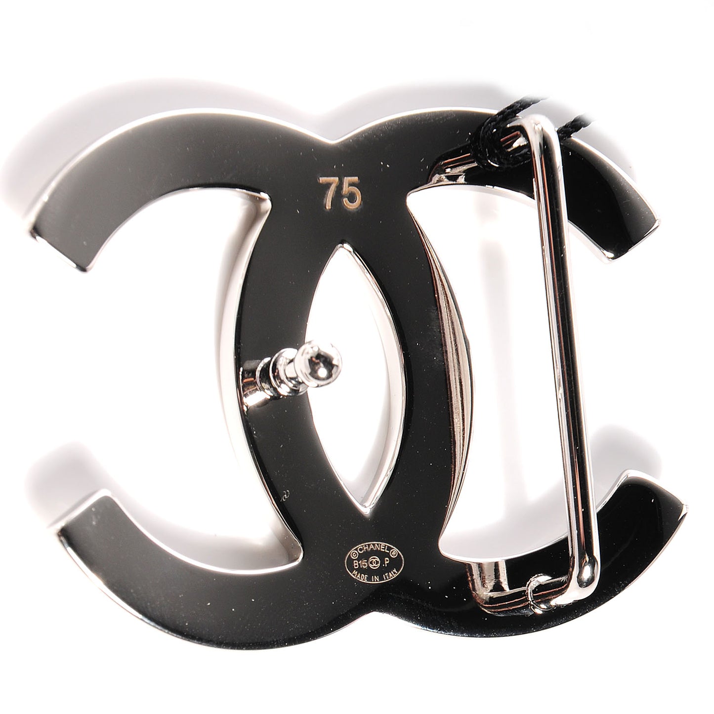 Reversible Leather CC Logo Belt 75 White Black