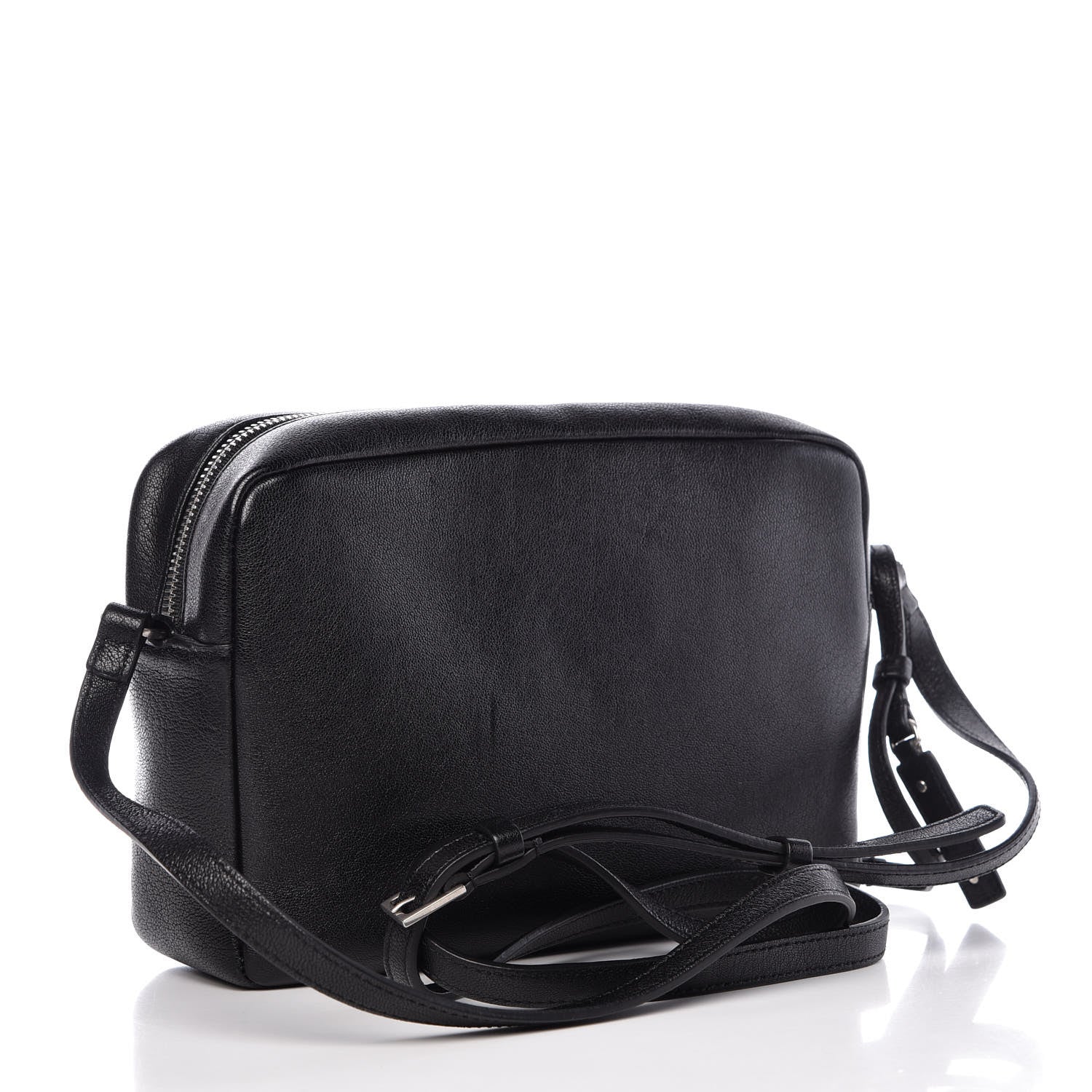 Saint Laurent Lambskin Monogram Small Lou Camera Bag Black 3 of 9