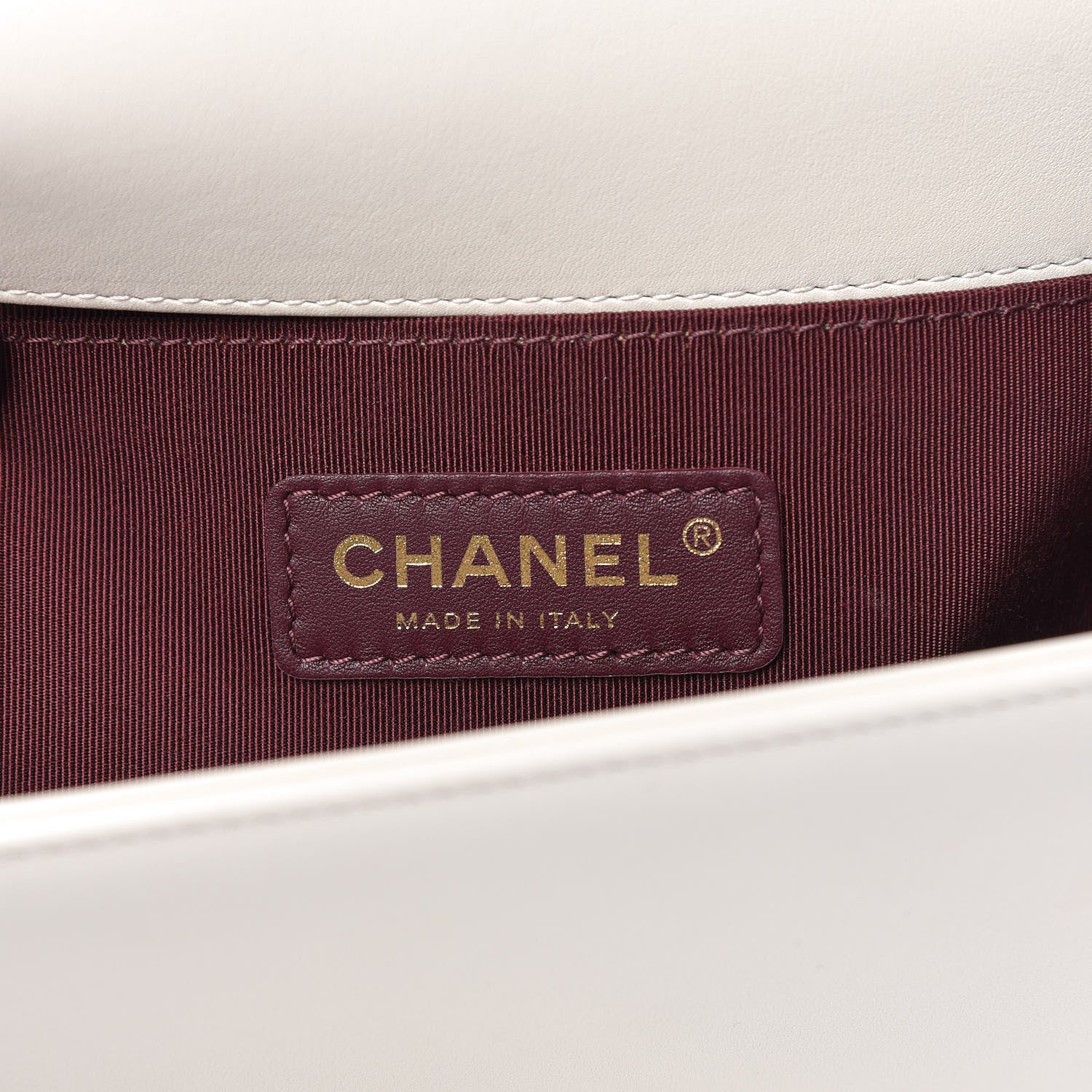 Chanel Caviar Suede Calfskin Chevron Medium Boy Flap White 6 of 13
