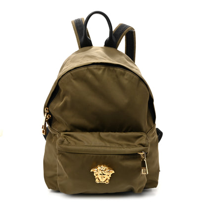 Versace Nylon Palazzo Medusa Backpack Green 1 of 9