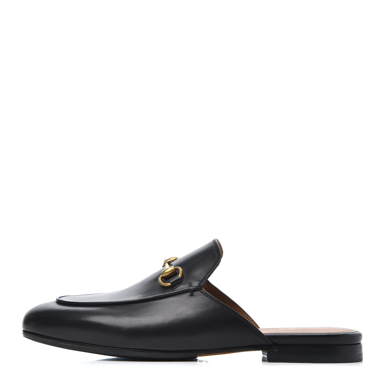 Calfskin Womens Princetown Slippers 37 Black