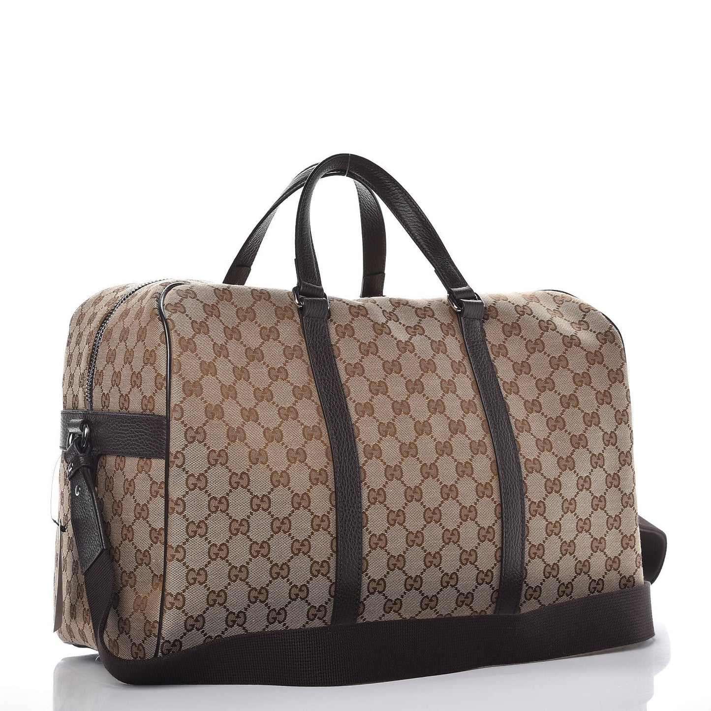 Monogram Dollar Calfskin Boston Duffle Bag Beige Ebony Testa di Moro Marrone Scuro