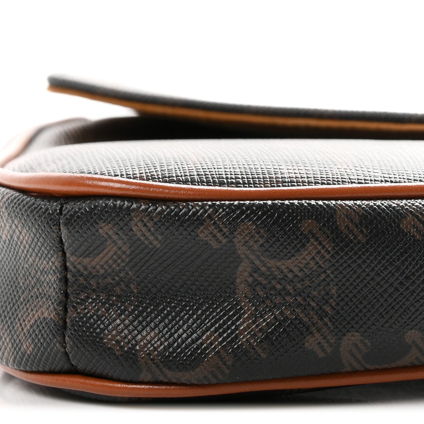 Triomphe Canvas Triangle Crossbody Bag Tan