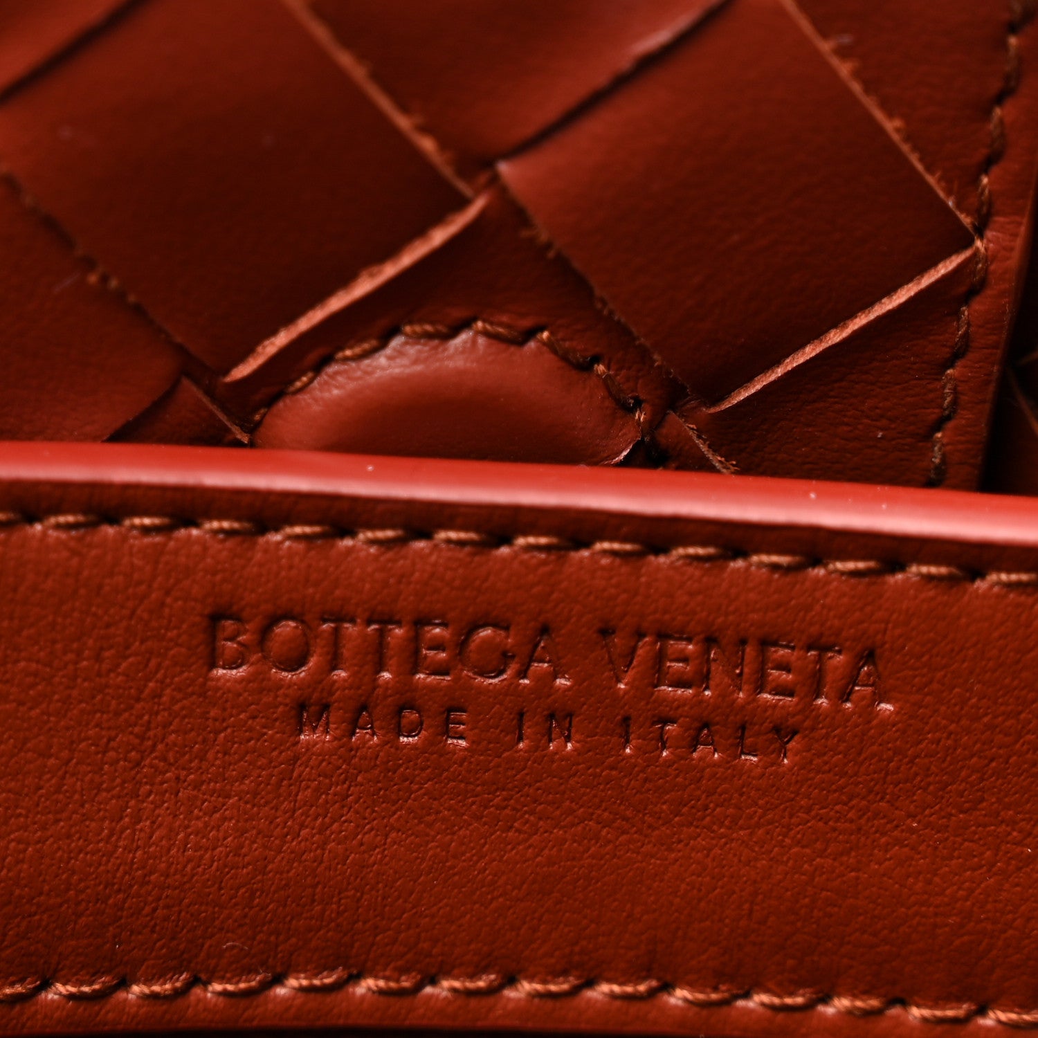 Bottega Veneta Suede Intrecciato Small Andiamo Shoulder Bag Rust 5 of 9