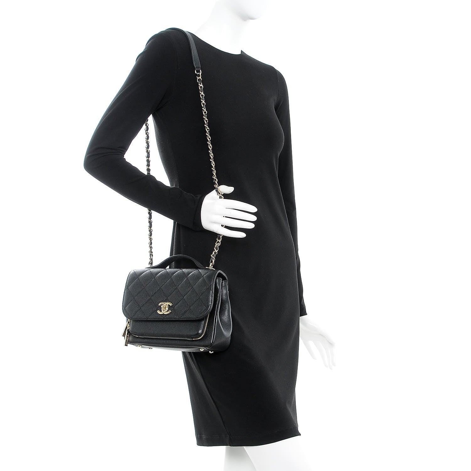 Chanel Caviar Quilted Medium Business Affinity Flap Black 2 of 8