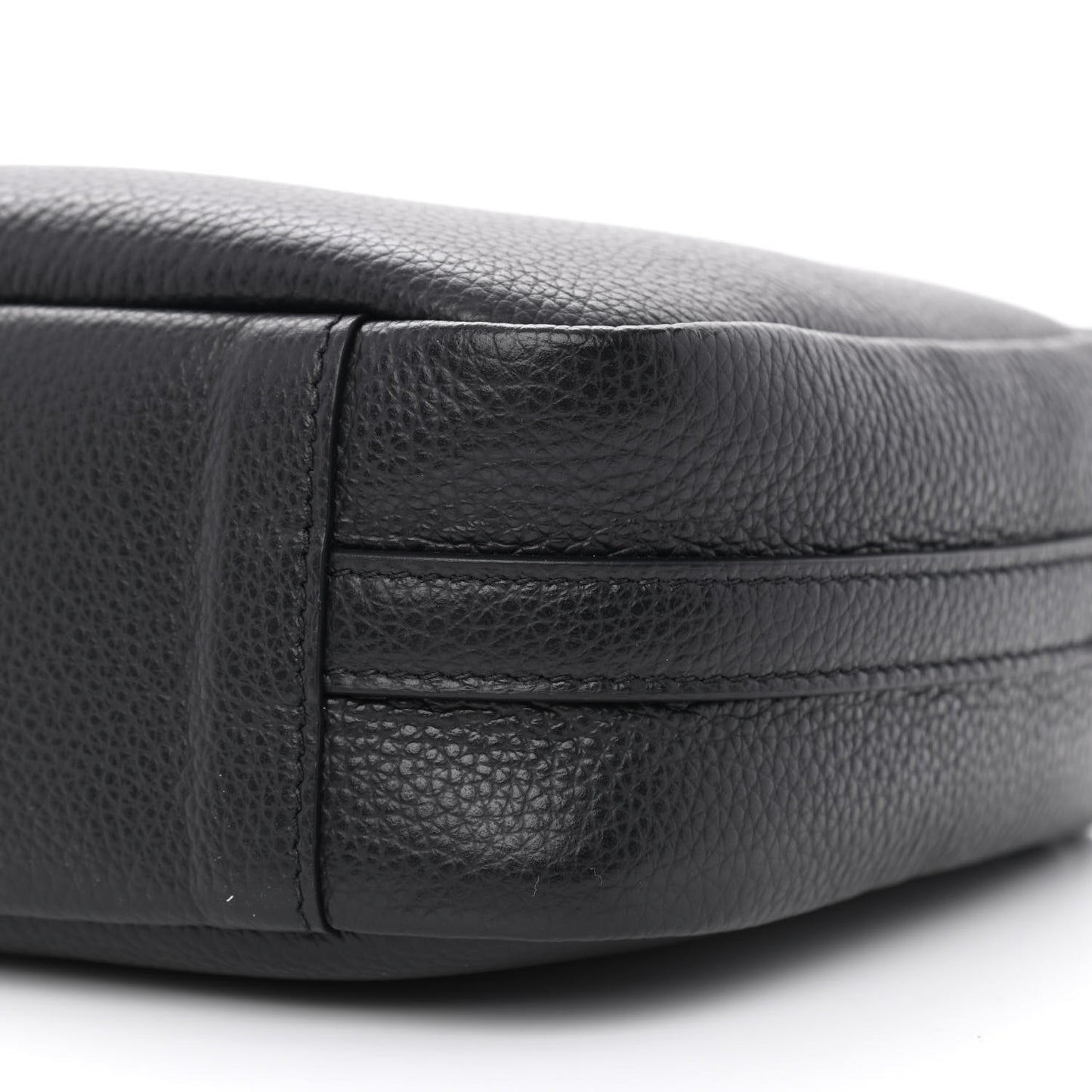 Calfskin Logo M Everyday Camera Bag Black