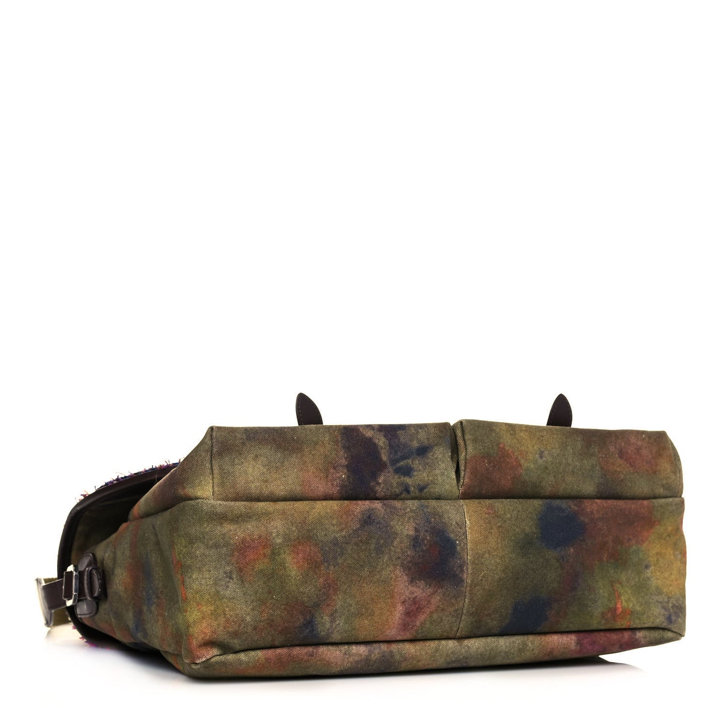 Washed Toile Large Graffiti On The Pavements Messenger Khaki Multicolor