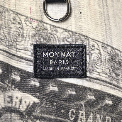 Moynat Calfskin Canvas 1920 M Monogram MM Tote Black Multicolor 6 of 14