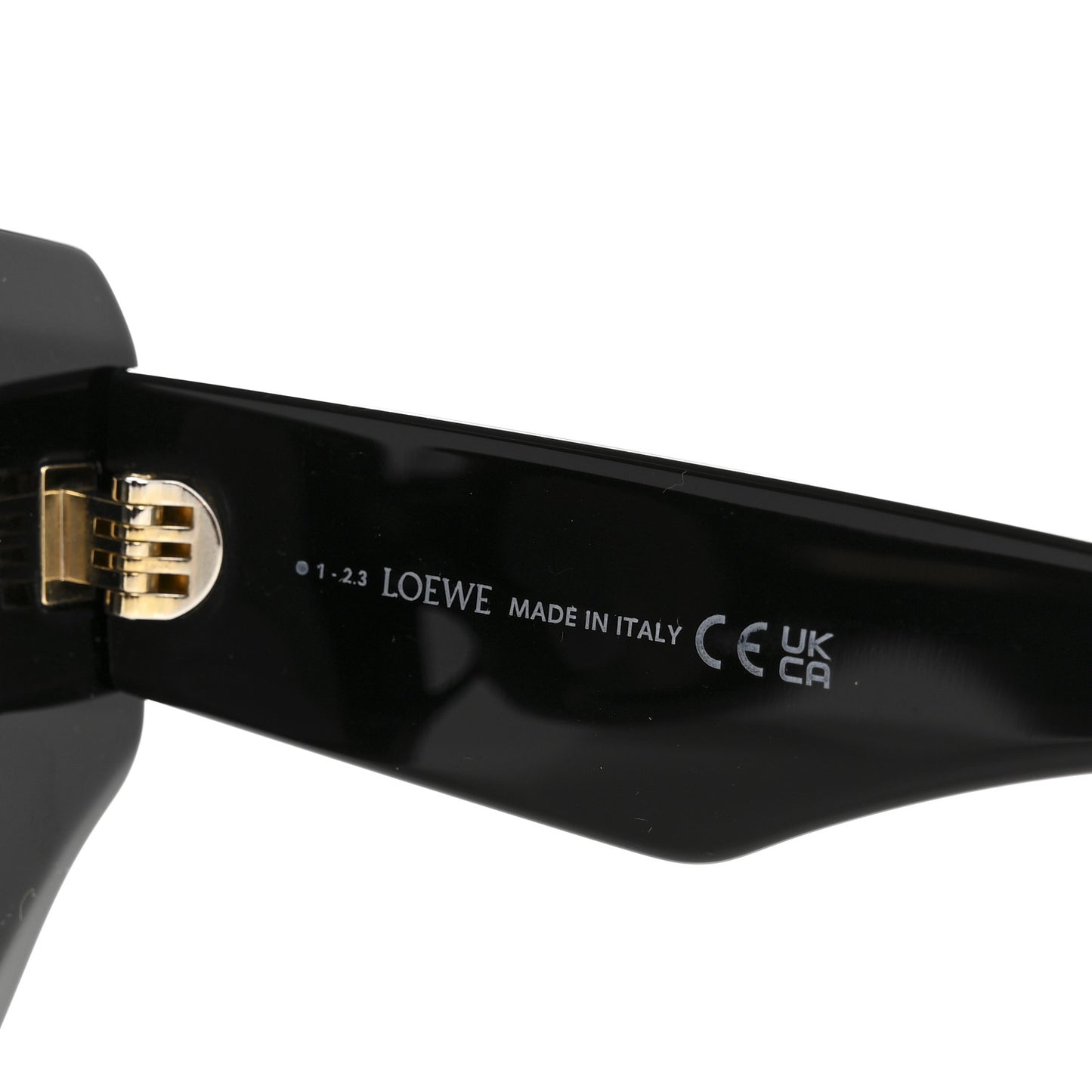 Acetate Anagram Square Screen Sunglasses LW40129U Black