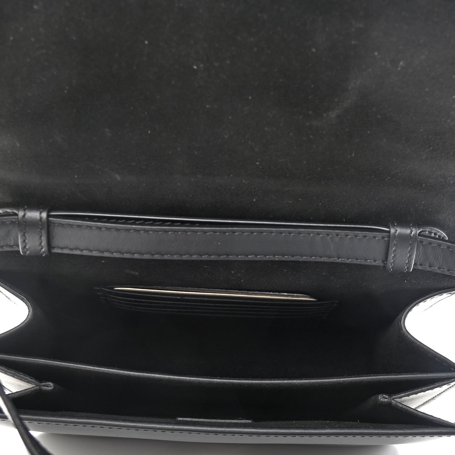 Fendi Vitello King Crystal Fab Crossbody Bag Black 5 of 11