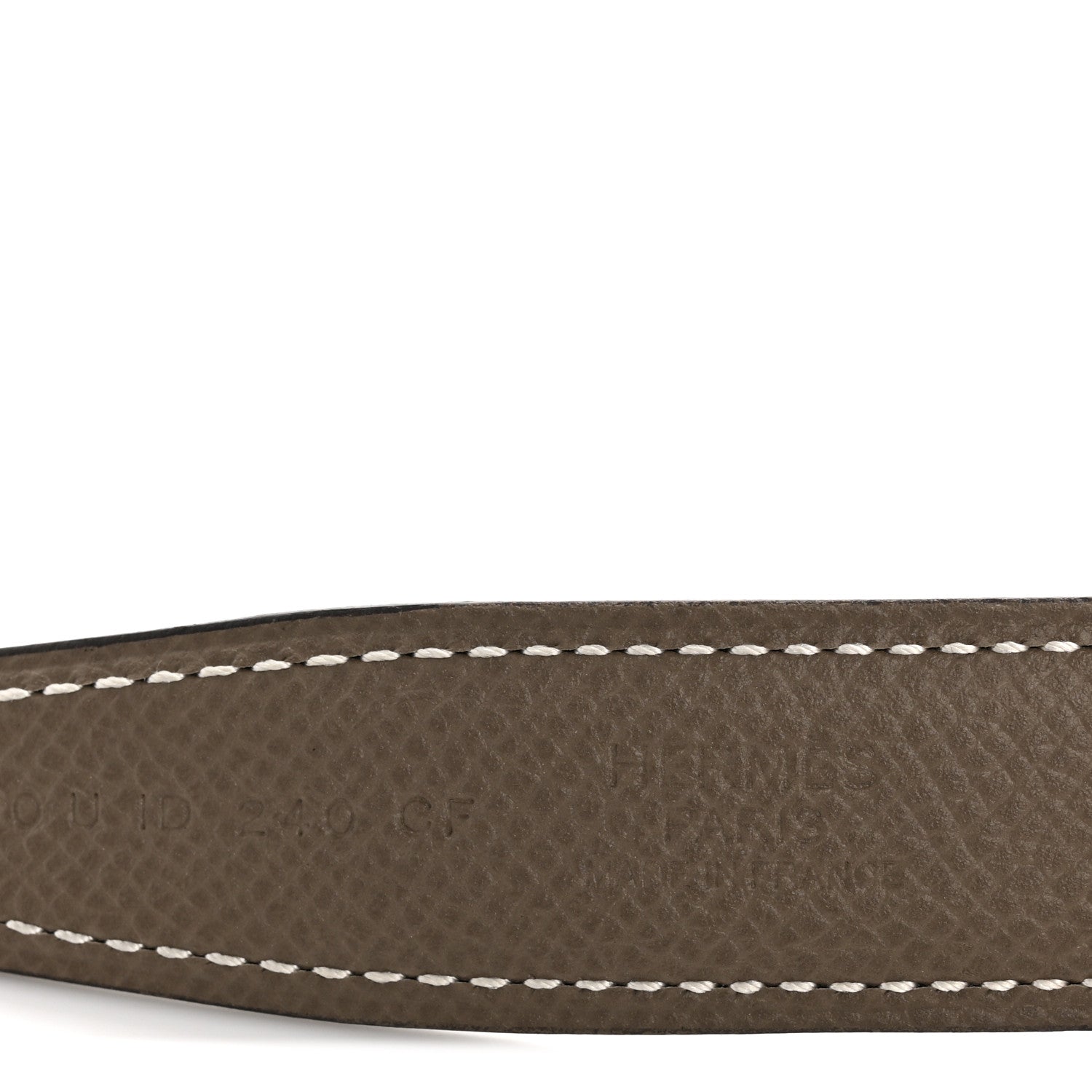 Hermes Swift Epsom 24mm Mini Constance H Belt 100 40 Black Etoupe 5 of 7