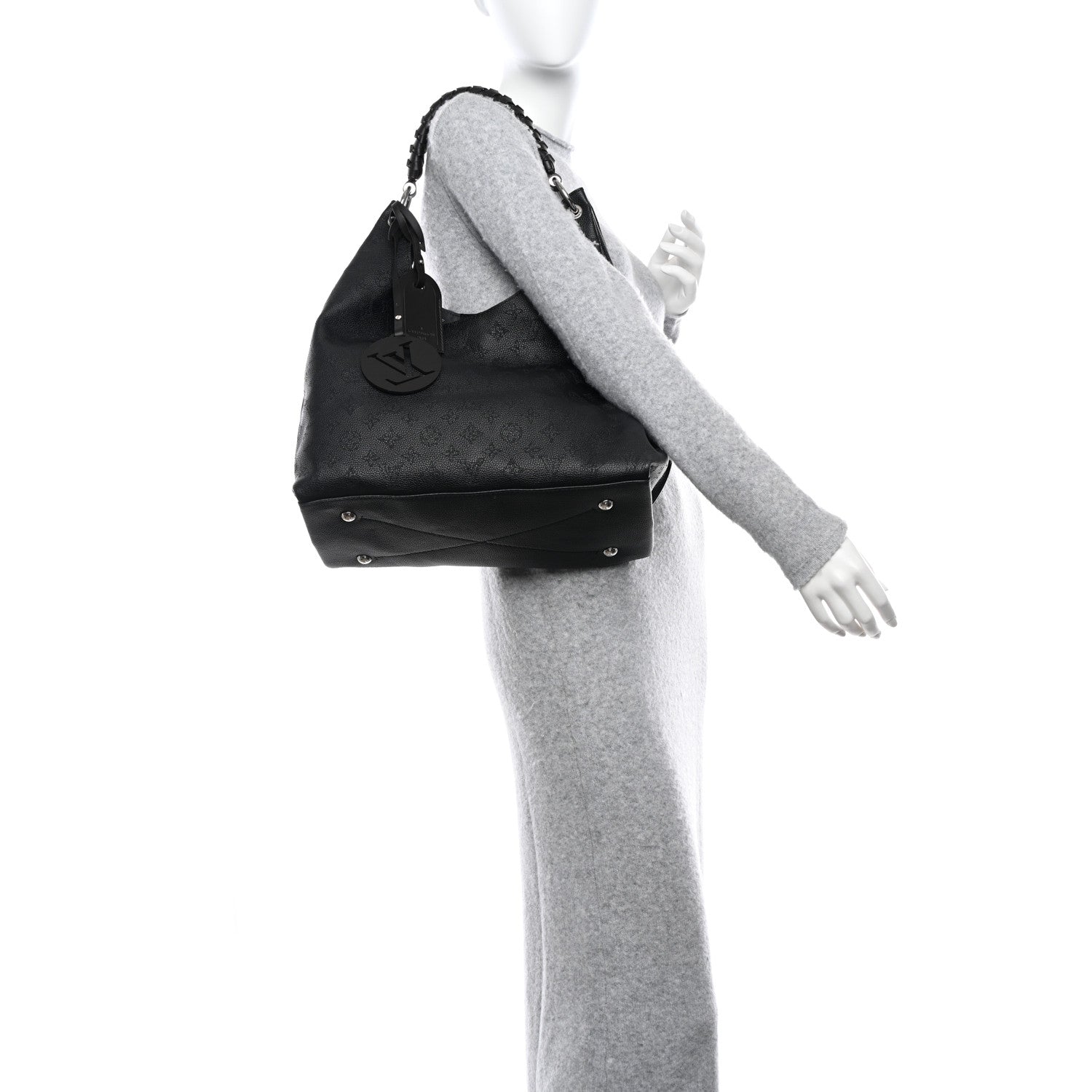 Louis Vuitton Mahina Carmel Hobo Black 2 of 9
