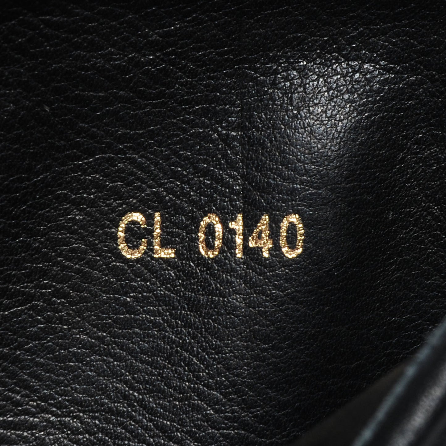Calfskin Susan Half Boots 37 Black