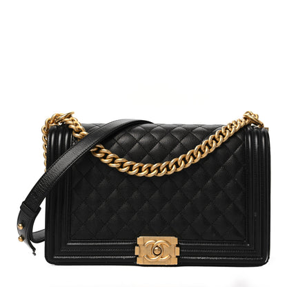 Chanel Caviar Quilted New Medium Boy Flap Black 1 of 8