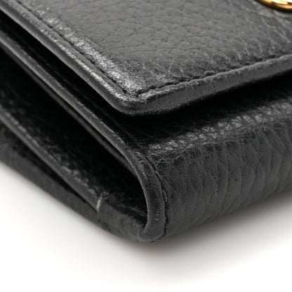 Gucci Dollar Calfskin GG Marmont Wallet Black 10 of 11