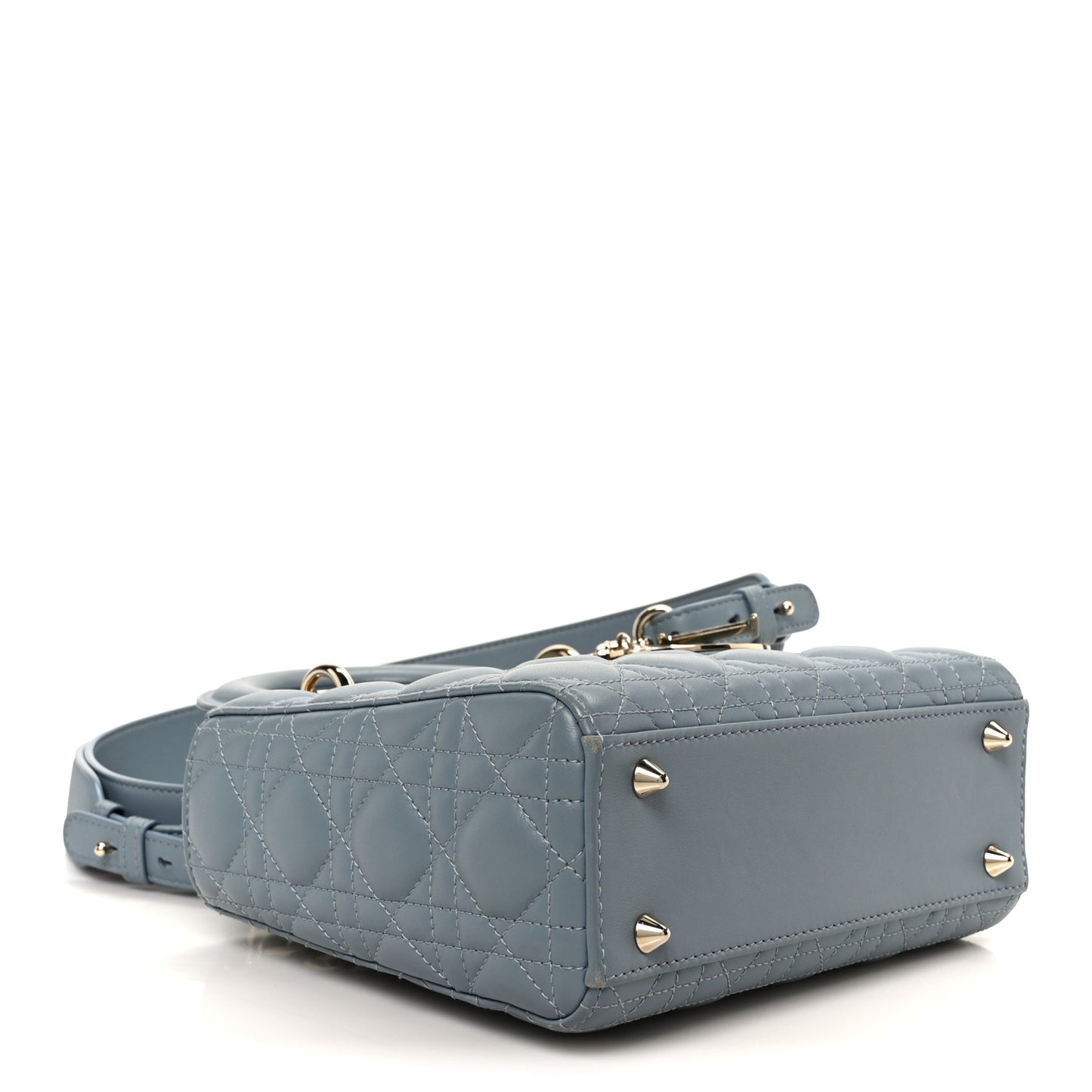 Lambskin Cannage Small My ABCDior Lady Dior Cloud Blue
