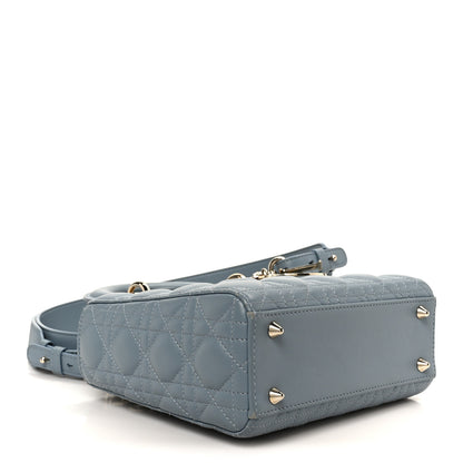 Christian Dior Lambskin Cannage Small My ABCDior Lady Dior Cloud Blue 4 of 10