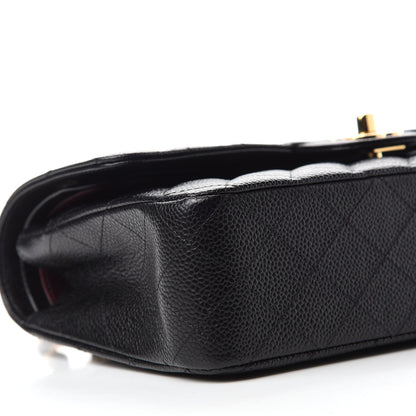 Chanel Caviar Quilted Medium Double Flap Black 6 of 11
