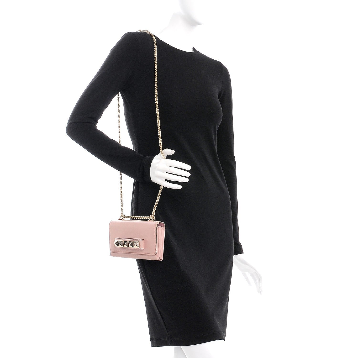 Valentino Garavani Nappa Mini Va Va Voom Shoulder Bag Light Pink 2 of 15