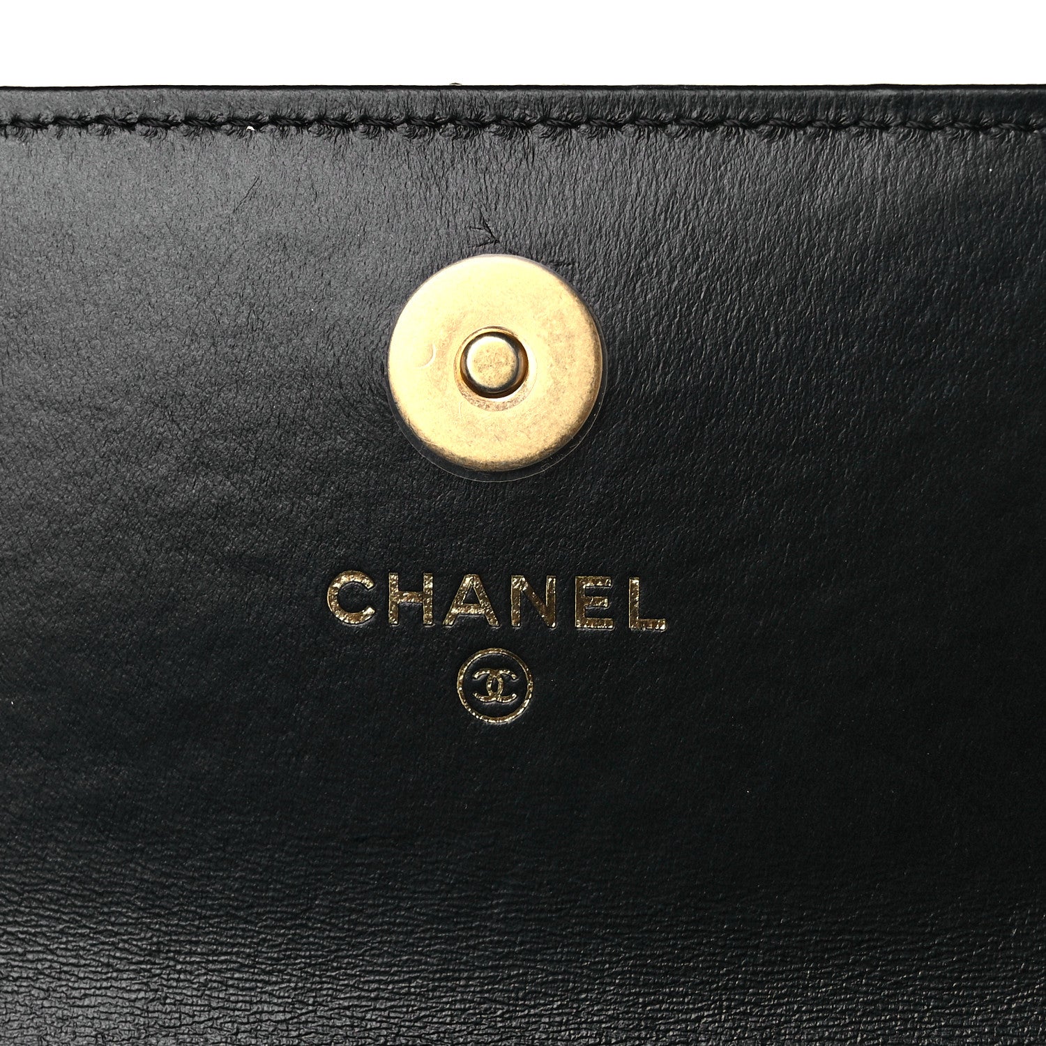 Chanel Lambskin Enamel Quilted Pending CC Flap Belt Bag Black 8 of 11