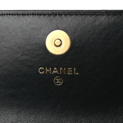 Chanel Lambskin Enamel Quilted Pending CC Flap Belt Bag Black 8 of 11